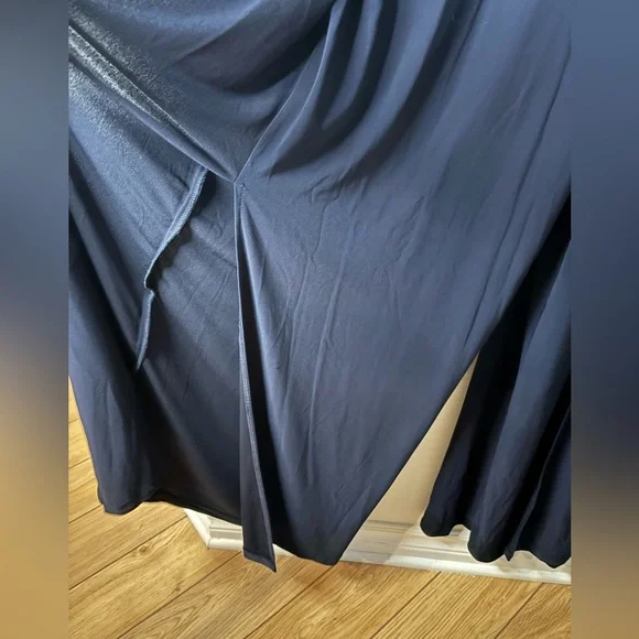 Joseph Ribkoff Navy Sheer Sleeve Jumpsuit - Picture 6 of 9